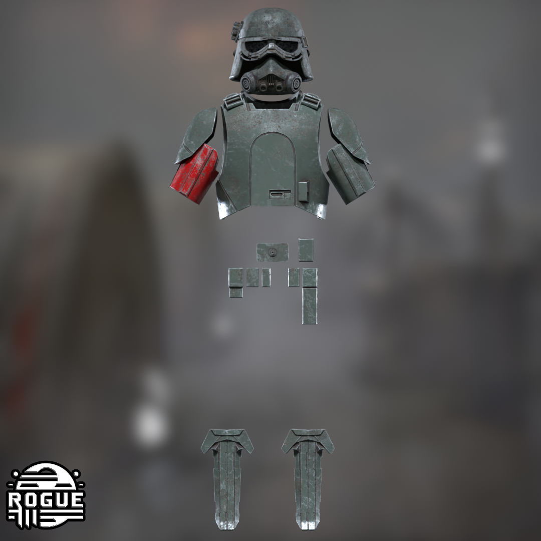 Imperial Army Mud Trooper Armor Set STL