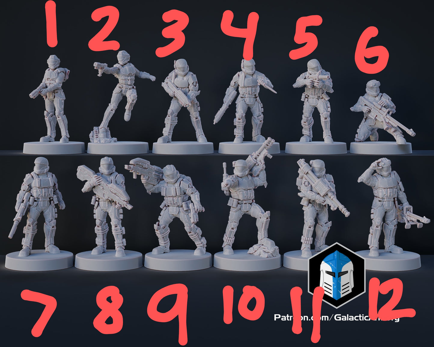 Halo ODST Alpha 9 tabletop Miniatures