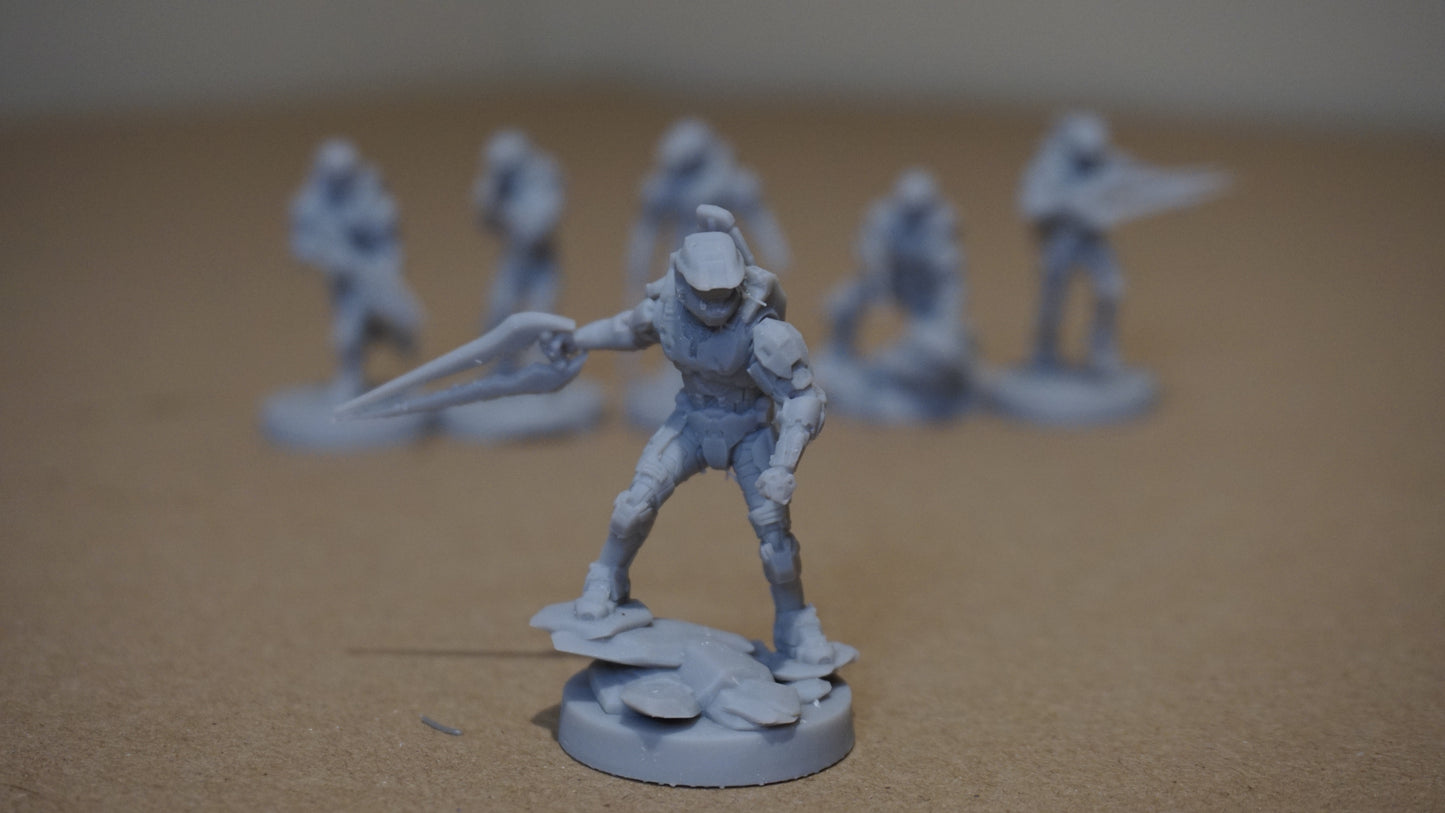 Halo Master Chief Spartan Tabletop Miniatures