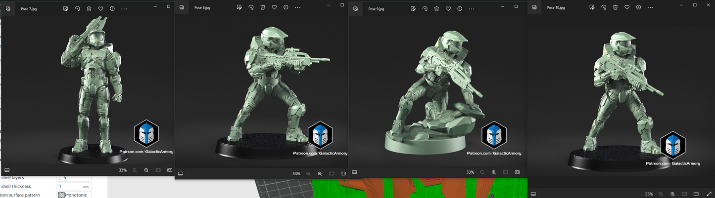 Halo Master Chief Spartan Tabletop Miniatures