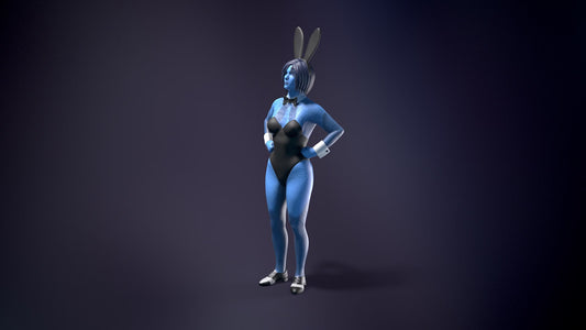 Cortana Bunny Girl Figure STL File