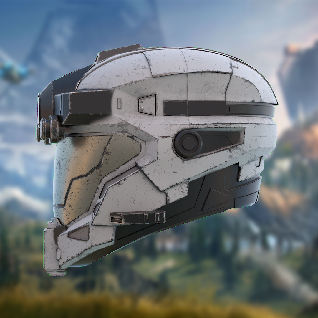 Halo Reach Operator Helmet STL File