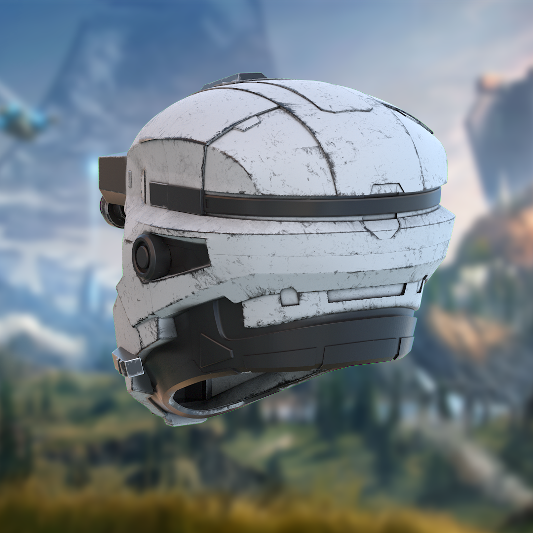 Halo Reach Operator Helmet STL File