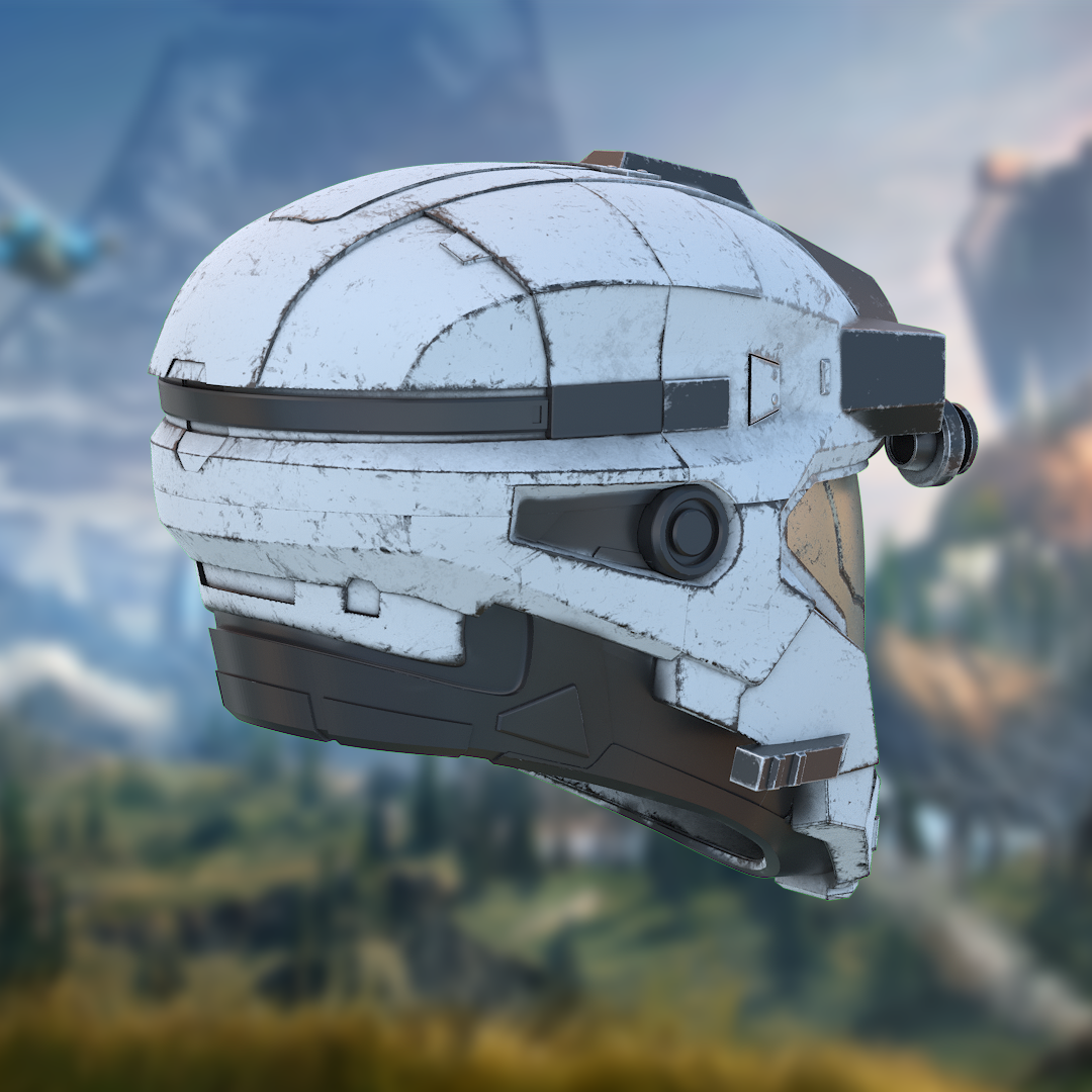 Halo Reach Operator Helmet STL File