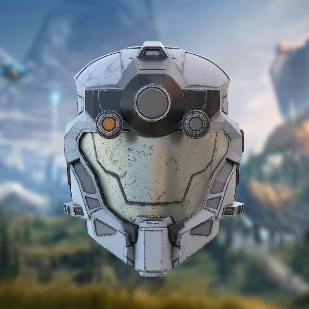 Halo Reach Operator Helmet STL File