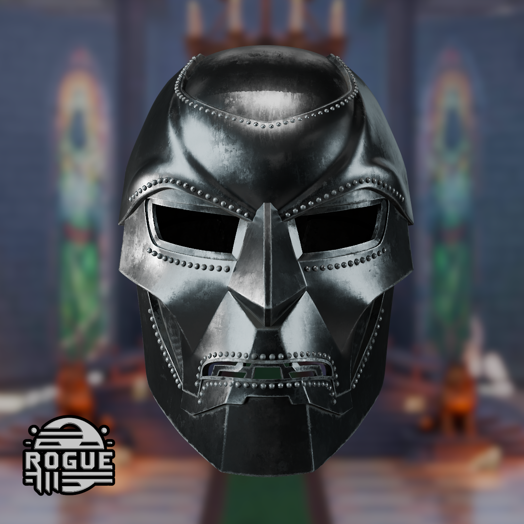 Dr Doom RDJ Helmet STL File